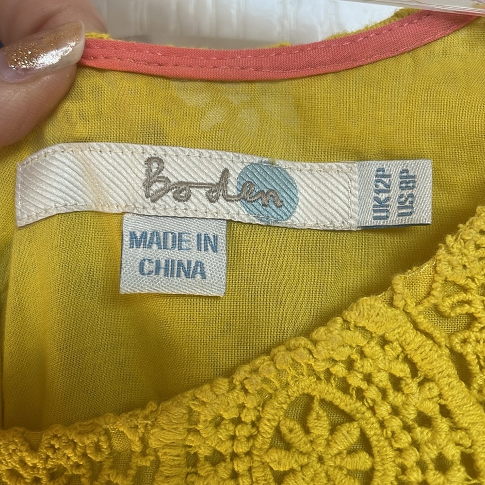 Boden crochet 8 petite dress - Picture 4 of 8